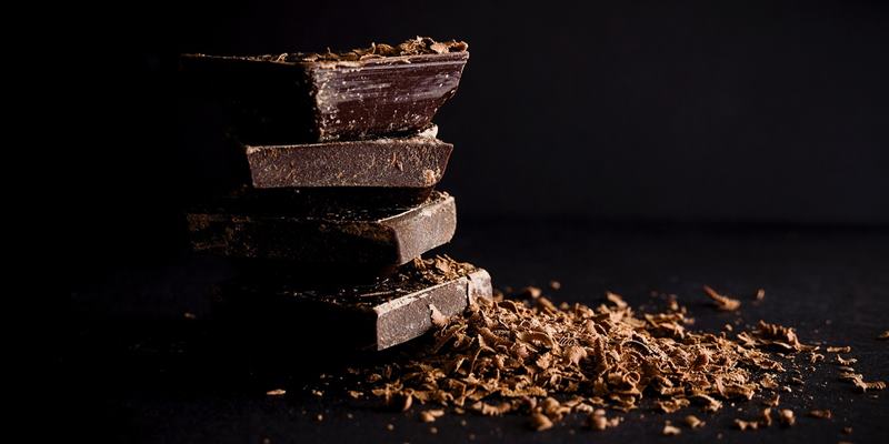 Lagerung dunkler Schokolade